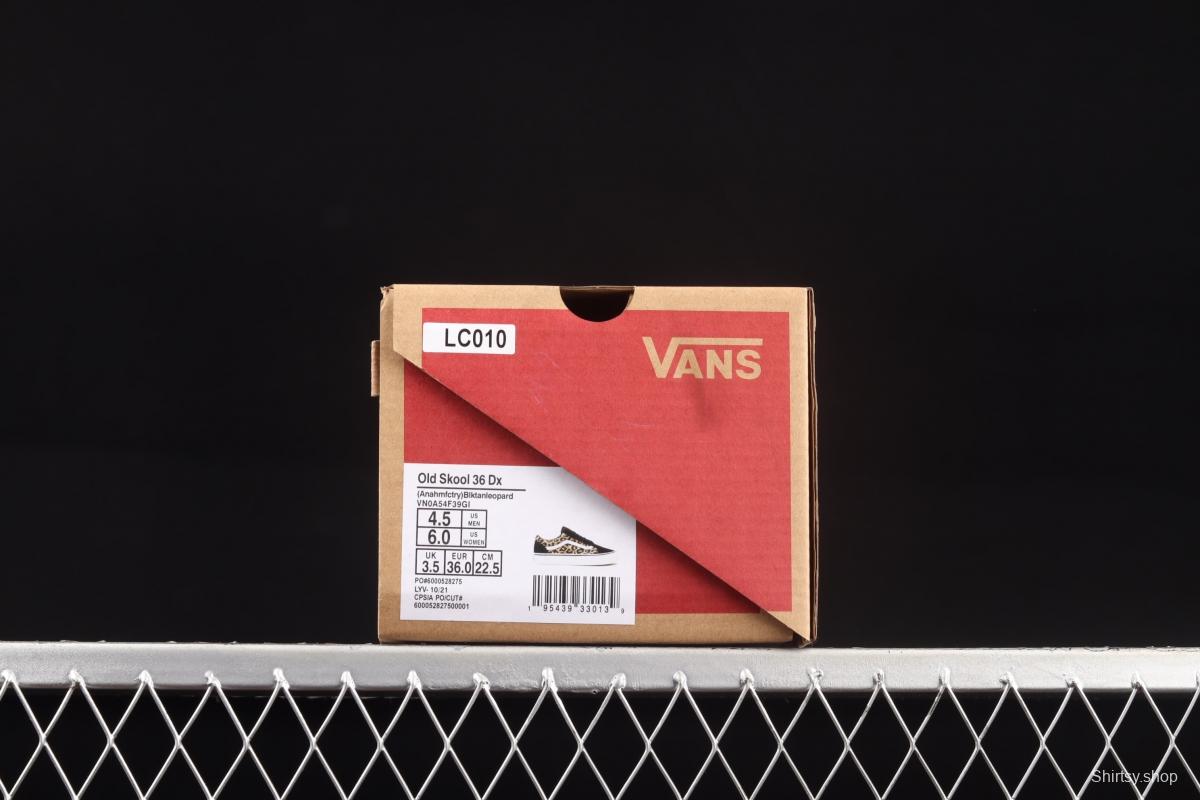 Vans Anahiem Factory Skool 36 DX Anaheim new leopard print low-top shoes VN0A54F39GI