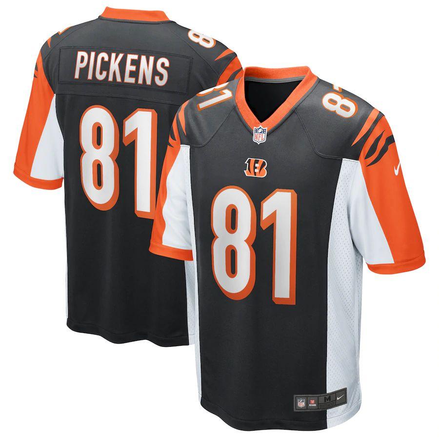 Men's Carl Pickens Black Retired Player Limited Team Jersey