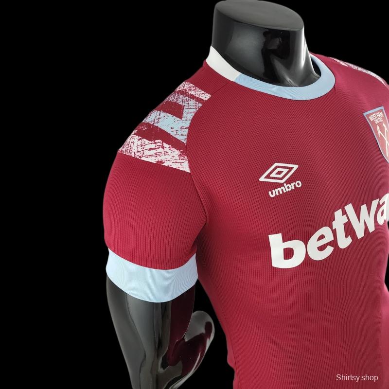 Player Version 22/23 West Ham United Home Soccer Jersey