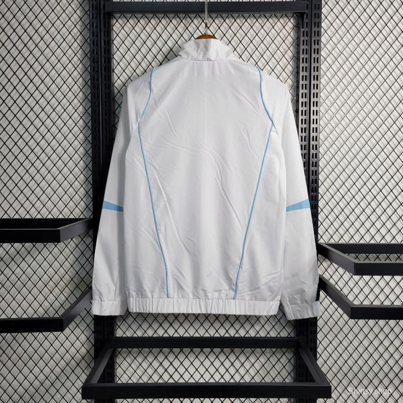 23-24 Juventus White Windbreaker