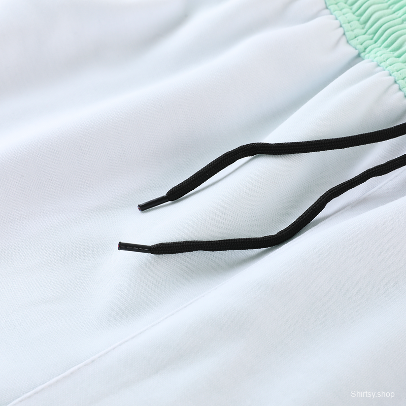 2023 Nike White Green Full Zipper Hoodie Jacket +Pants