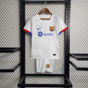 23-24 KIDS Barcelona Away Jersey Size 16-28