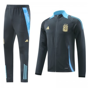 2024 Argentina Black Full Zipper Jacket +Long Pants