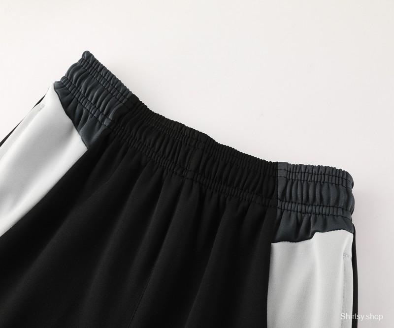 24/25 Borussia Dortmund Grey/Black Full Zipper Jacket +Long Pants